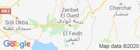 Zeribet El Oued map